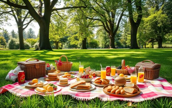 Picknick mit der Familie
